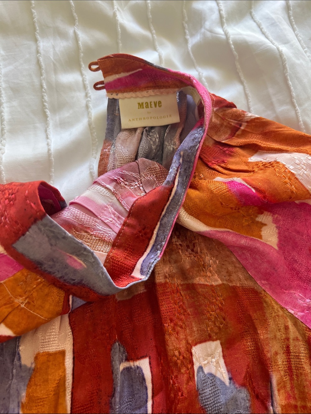 Maeve by Anthrolopologie Vibrant Colorful Print Long Maxi Dress, small - Picture 4 of 5